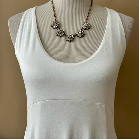 Free People FP Beach Feliz Maxi Dress Slits White Size Medium M NWT - Picture 8 of 11